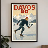Davos 1913 Winter Sports Poster PosterGoat