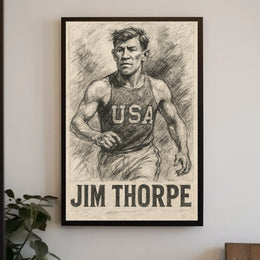 Jim Thorpe Athletic Legend Poster