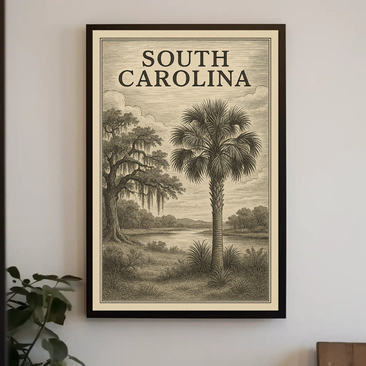 South Carolina Landscape Poster