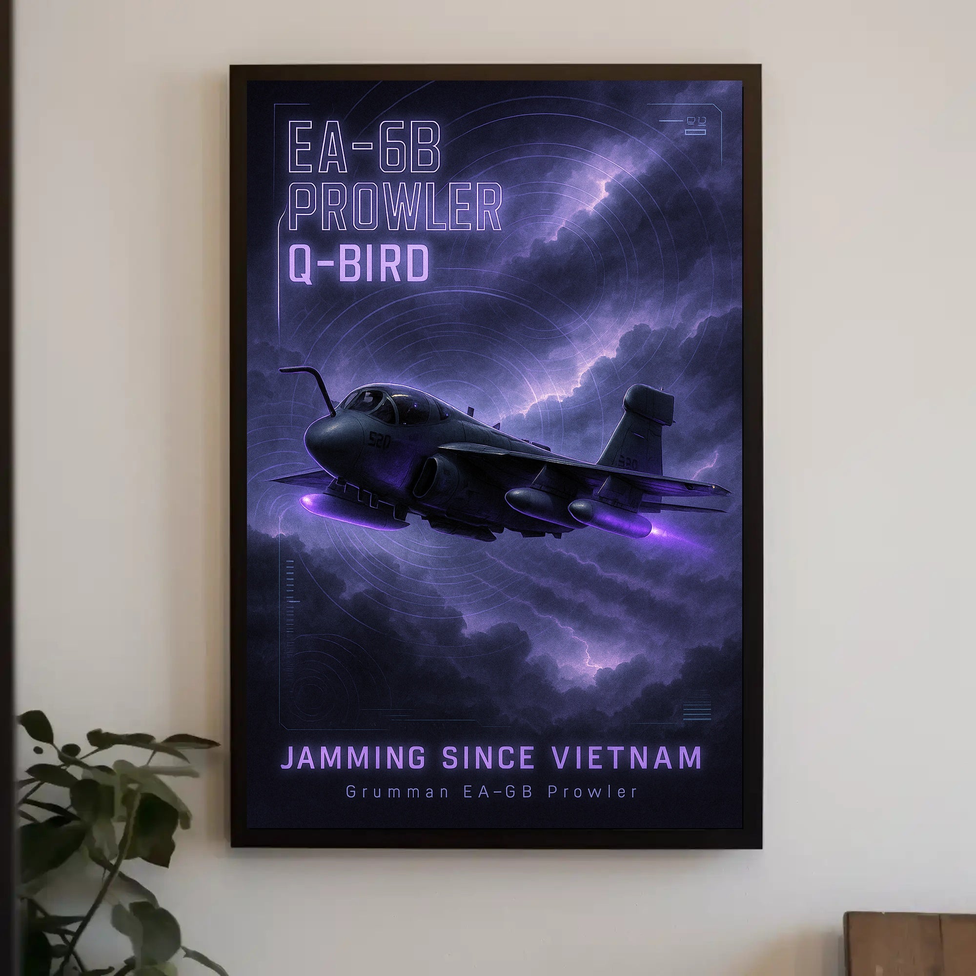 EA-6B Prowler Jamming Since Vietnam Poster PosterGoat