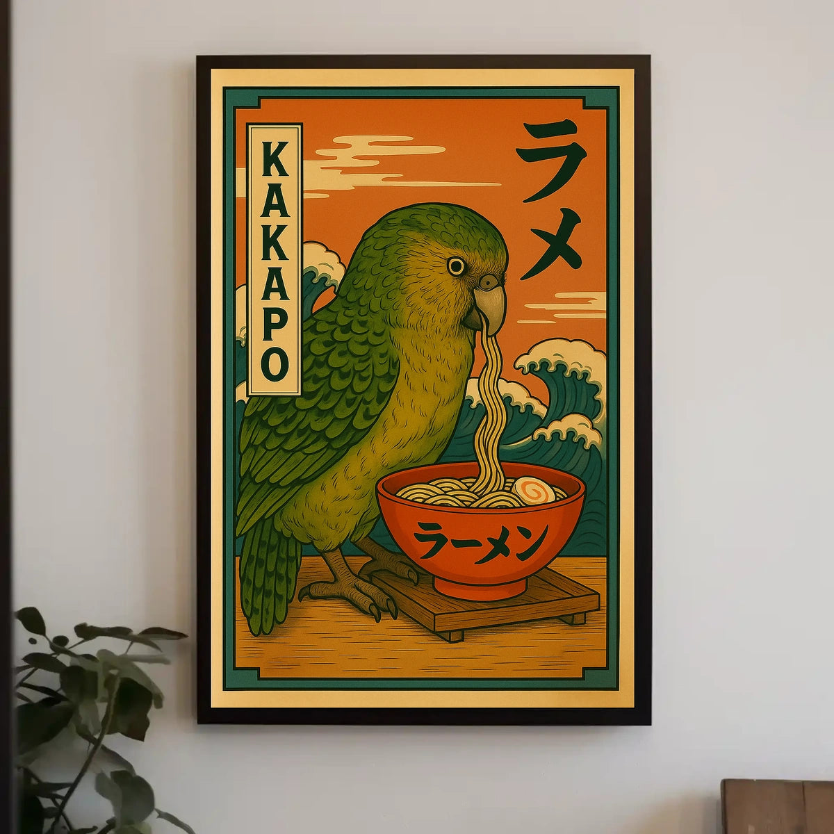Kakapo Ramen Delight Poster