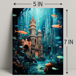 Enchanted Underwater City Poster