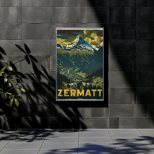 Zermatt Vintage Poster