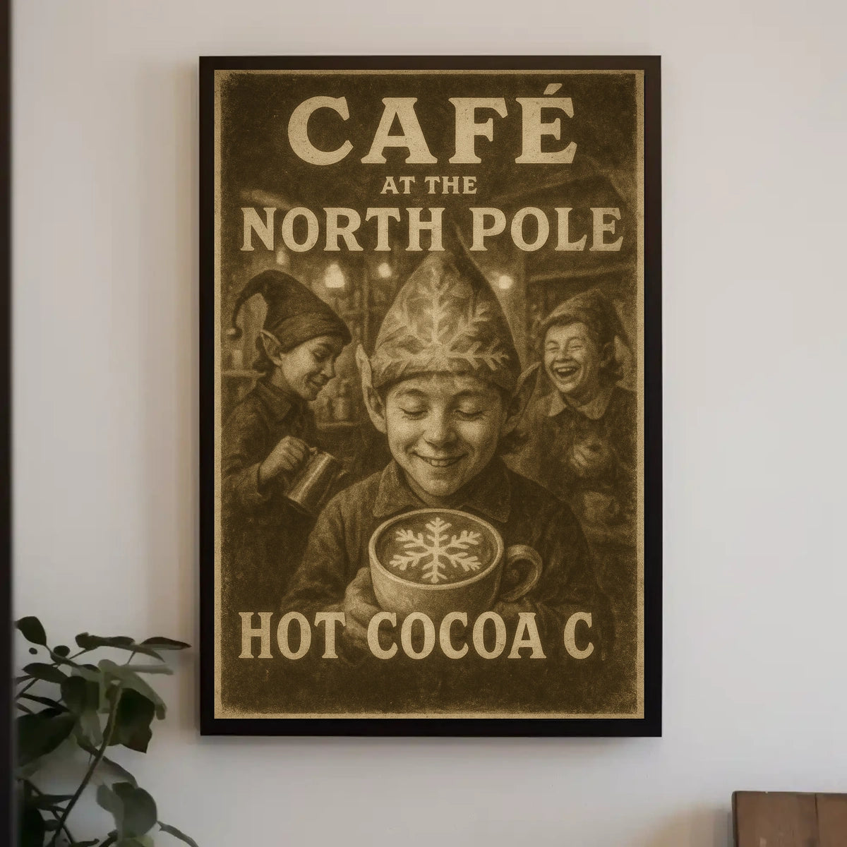 Café At The North Pole Poster
