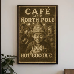 Café At The North Pole Poster