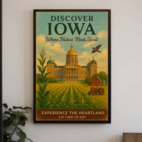 Iowa: Where Nature Meets Spirit - Travel Poster