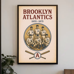 Brooklyn Atlantics Baseball Team Poster PosterGoat