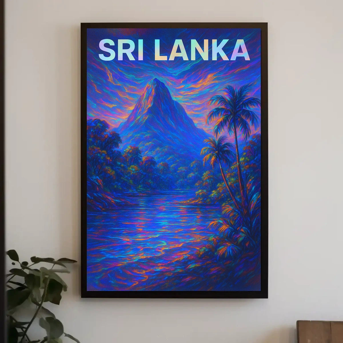Sri Lanka Vibrant Landscape Poster