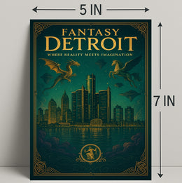 Fantasy Detroit Poster PosterGoat