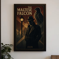 The Maltese Falcon Noir Film Poster Pop Culture Poster