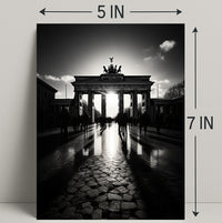 Shadows At The Brandenburg Gate Poster