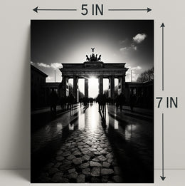 Shadows At The Brandenburg Gate Poster