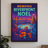Memphis Riverfront Noël Poster