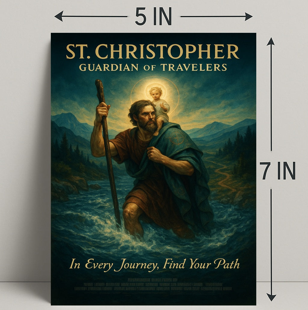 St. Christopher Guardian Of Travelers Poster
