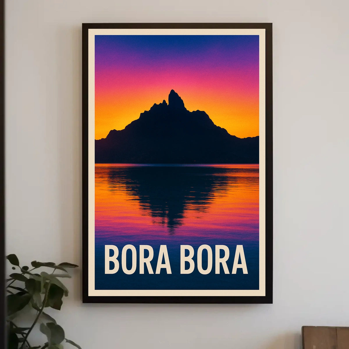 Bora Bora Sunset Poster