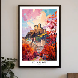 Edinburgh Castle In Autumn Poster