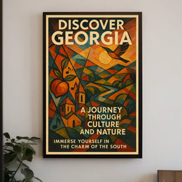 Discover Georgia A Journey Through Poster