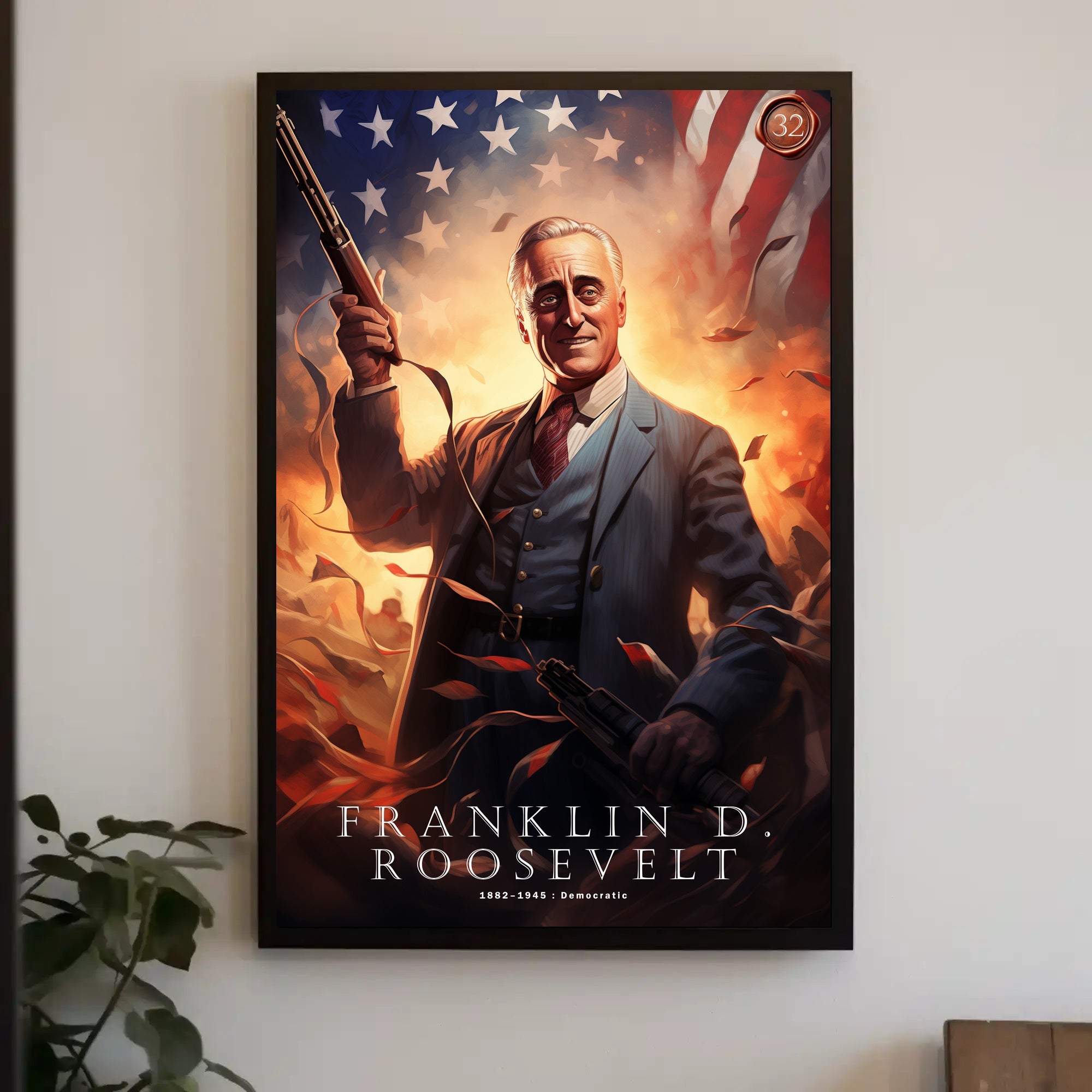 Franklin D. Roosevelt: A Pivotal Leader Poster