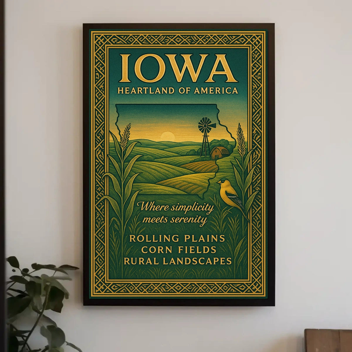 Iowa Heartland Of America Poster