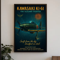 Kawasaki Ki-61 The Elegant Fighter Poster