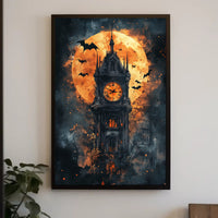 Haunted Clock Tower Poster
