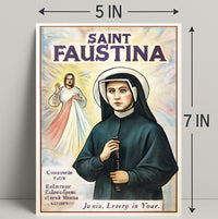 Saint Faustina Poster PosterGoat