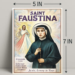 Saint Faustina Poster PosterGoat