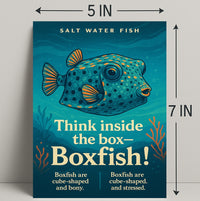 Think Inside the BoxBoxfish Poster PosterGoat