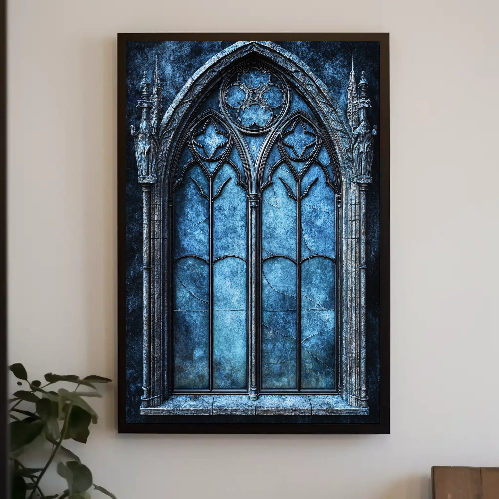 Gothic Window Elegance Poster
