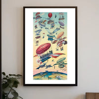 Early Visions of Air Travel Poster PosterGoat