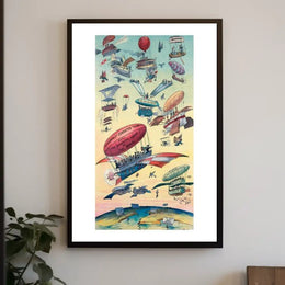 Early Visions of Air Travel Poster PosterGoat