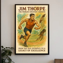 Jim Thorpe Legendary Athlete Jim Thorpe Poster