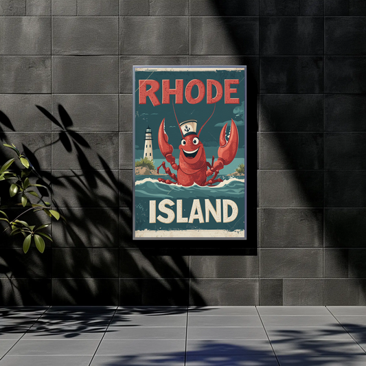 Rhode Island Vintage Poster