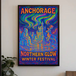 Anchorage Northern Glow Winter Festival Poster