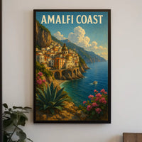 Amalfi Coast Poster Wall Art Coastal Decor Museum Quality