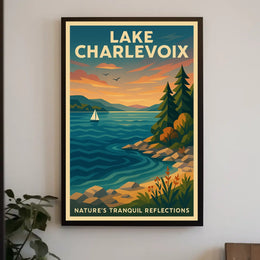 Lake Charlevoix NatureS Tranquil Poster