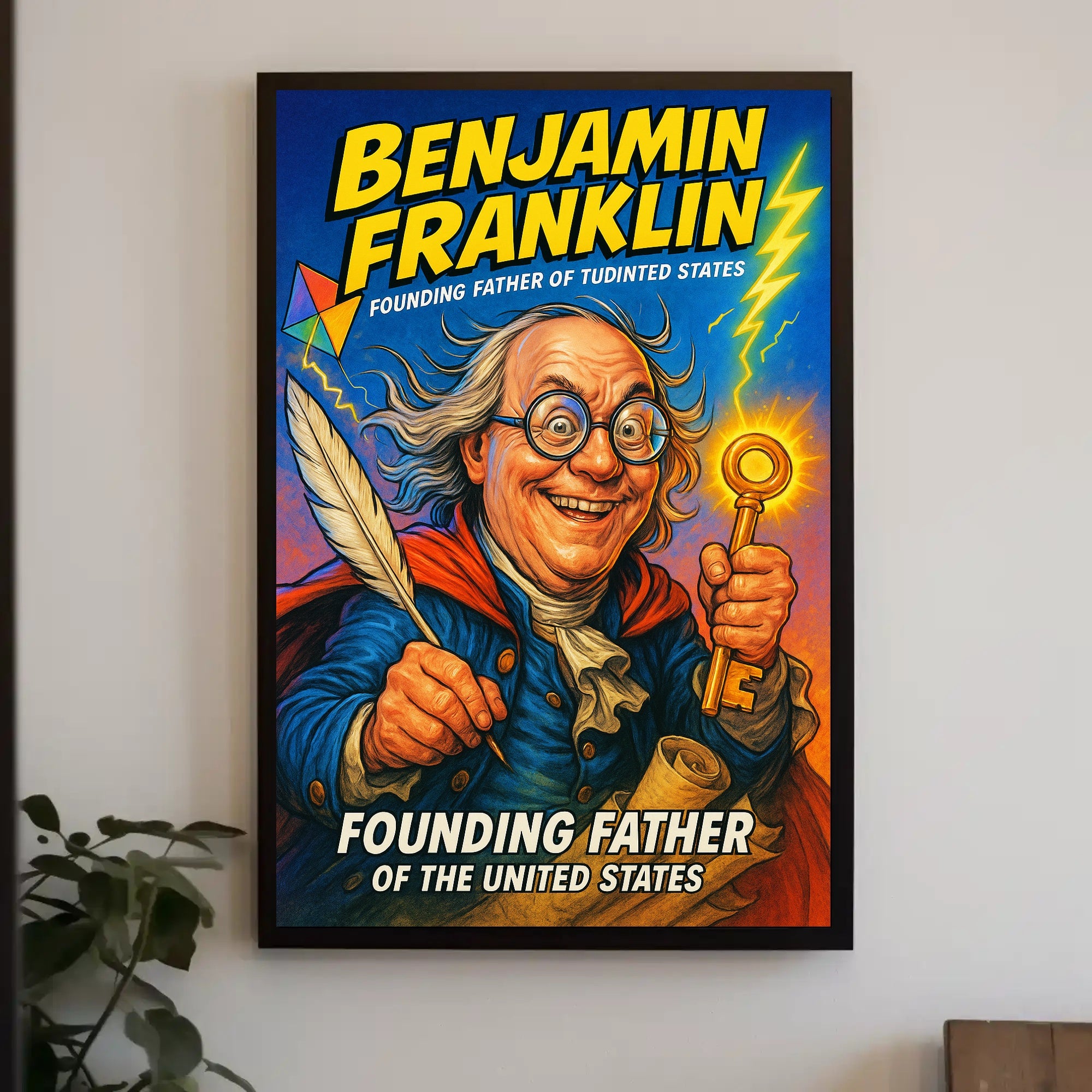 Benjamin Franklin Founding Father Poster PosterGoat