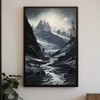 Majestic Snow-Capped Peaks National Park Poster