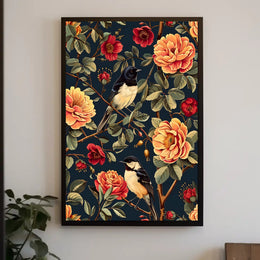 Birds And Blossoms William Morris Art Poster