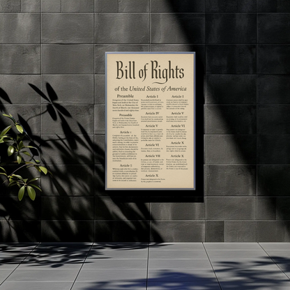 Bill Of Rights United States Poster