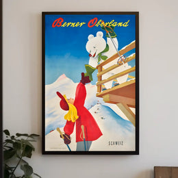 Berner Oberland Winter Adventure Poster