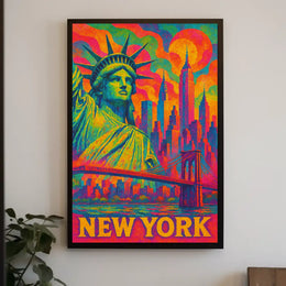 Vibrant New York Cityscape Poster