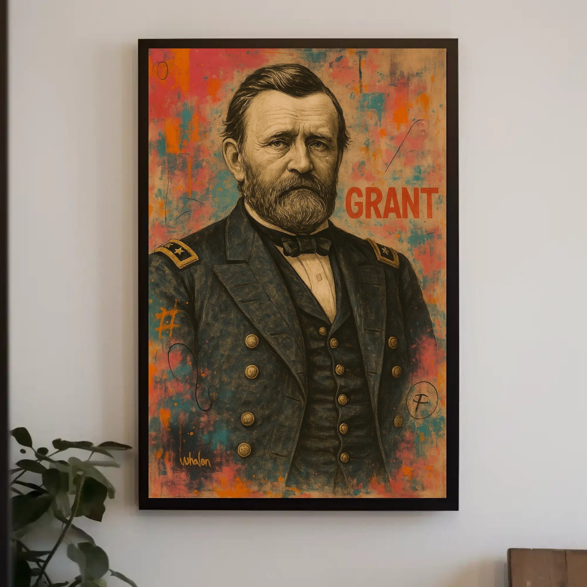 Grant Military Portrait Historical Presidential Poster