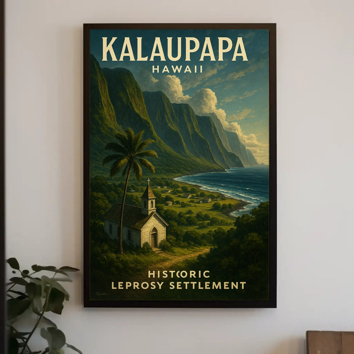 Kalaupapa Historic Leprosy Settlement Poster