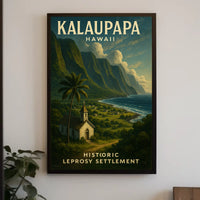 Kalaupapa Historic Leprosy Settlement Poster