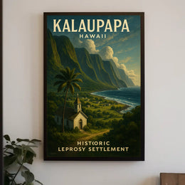 Kalaupapa Historic Leprosy Settlement Poster