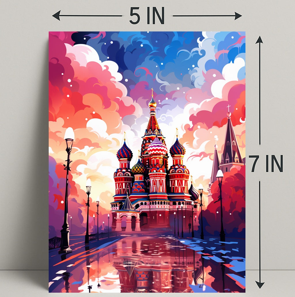 Vibrant St. BasilS Cathedral Poster