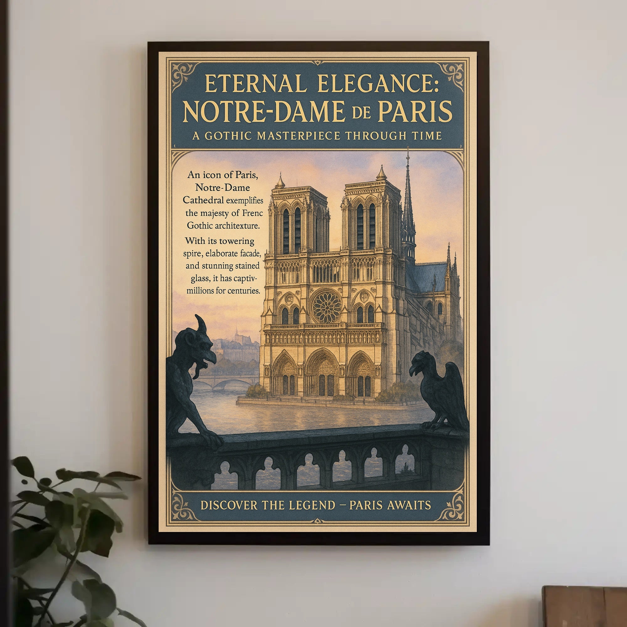 Eternal Elegance: Notre-Dame de Paris Poster PosterGoat