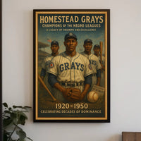 Homestead Grays Champions of the Negro Leagues Poster