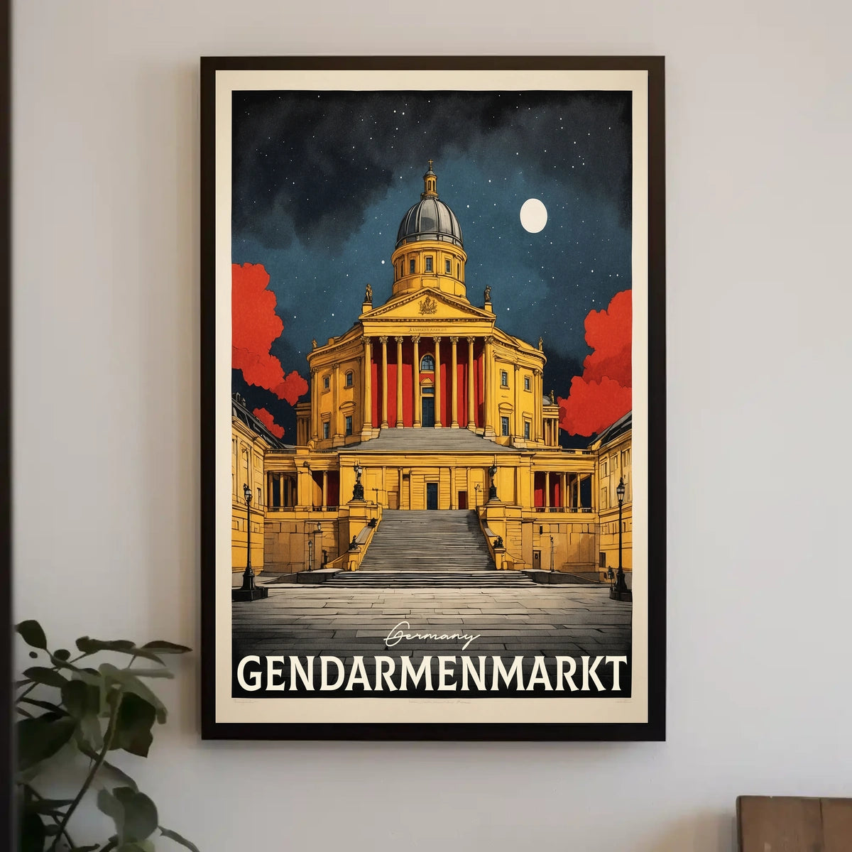 Gendarmenmarkt at Night Poster